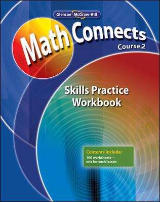 Book cover of Math Connects, Course 2: Skills Practice Workbook