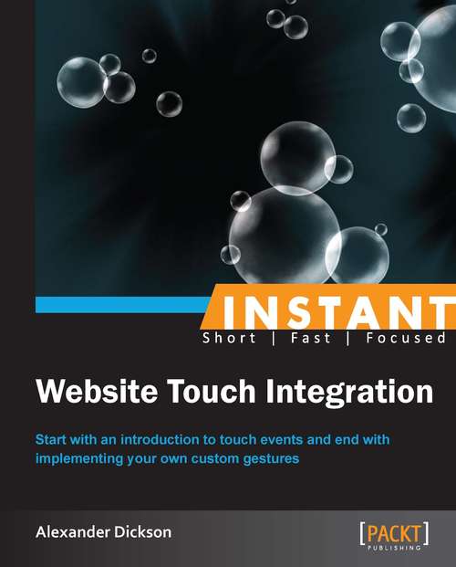 Book cover of Instant Website Touch Integration
