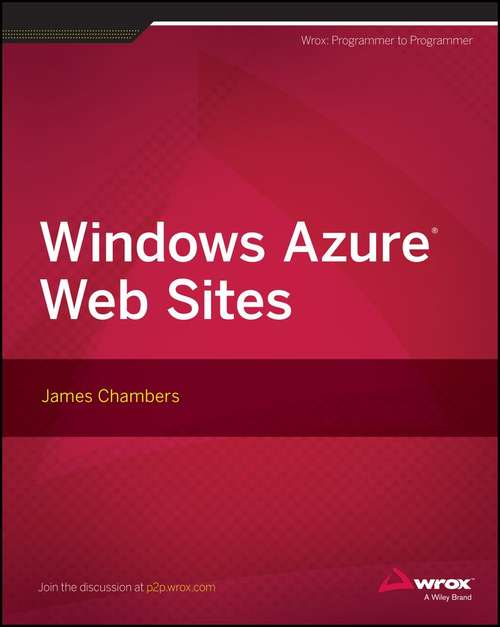 Book cover of Windows Azure Web Sites