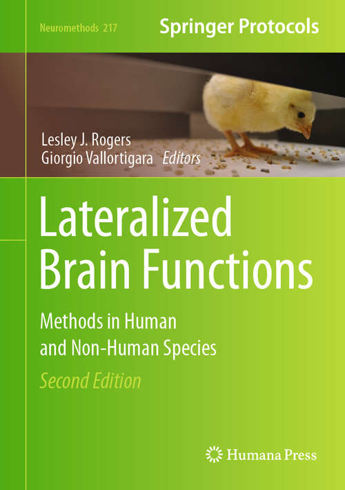 Book cover of Lateralized Brain Functions: Methods in Human and Non-Human Species (Second Edition 2025) (Neuromethods #217)