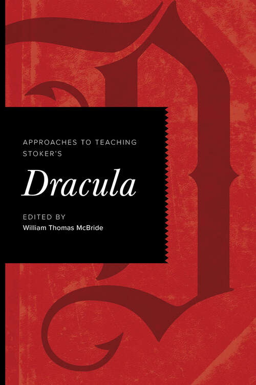 Book cover of Approaches to Teaching Stoker's Dracula