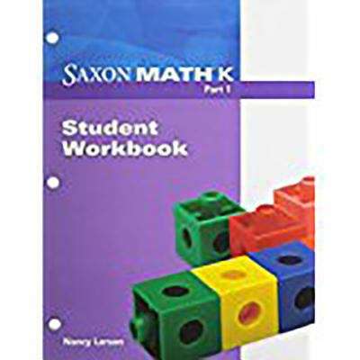 Book cover of Student Workbook, Saxon Math K, Part 1