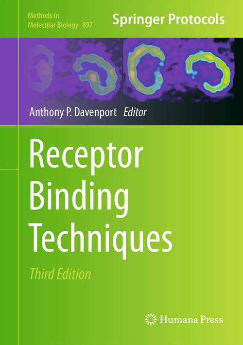 Book cover of Receptor Binding Techniques, 3rd Edition