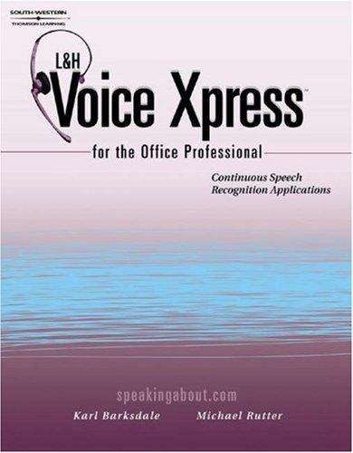 Book cover of South Western L and H VoiceXpress for the Office Professional