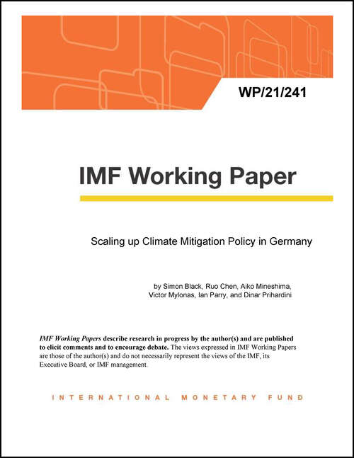 Scaling up Climate Mitigation Policy in Germany (Imf Working Papers)