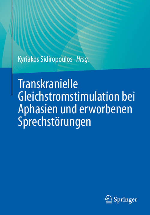 Book cover of Transkranielle Gleichstromstimulation bei Aphasien und erworbenen Sprechstörungen