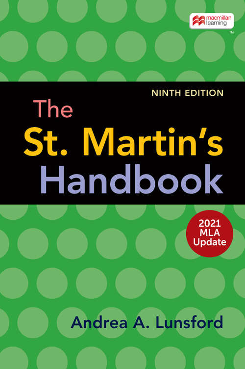 The St. Martin's Handbook with 2021 MLA Update