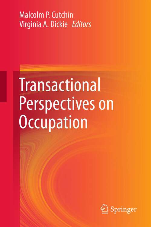 Book cover of Transactional Perspectives on Occupation