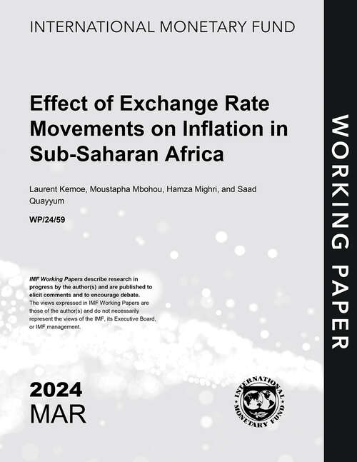 Book cover of Effect of Exchange Rate Movements on Inflation in Sub-Saharan Africa (Imf Working Papers)