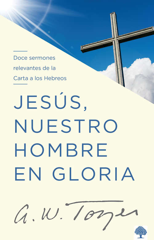 Book cover of Jesús nuestro hombre en gloria: Doce sermones relevantes de la Carta a los Hebreos