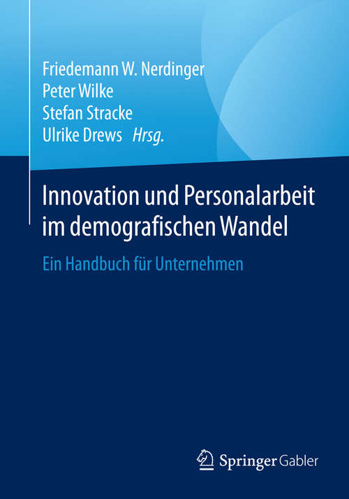 Book cover of Innovation und Personalarbeit im demografischen Wandel