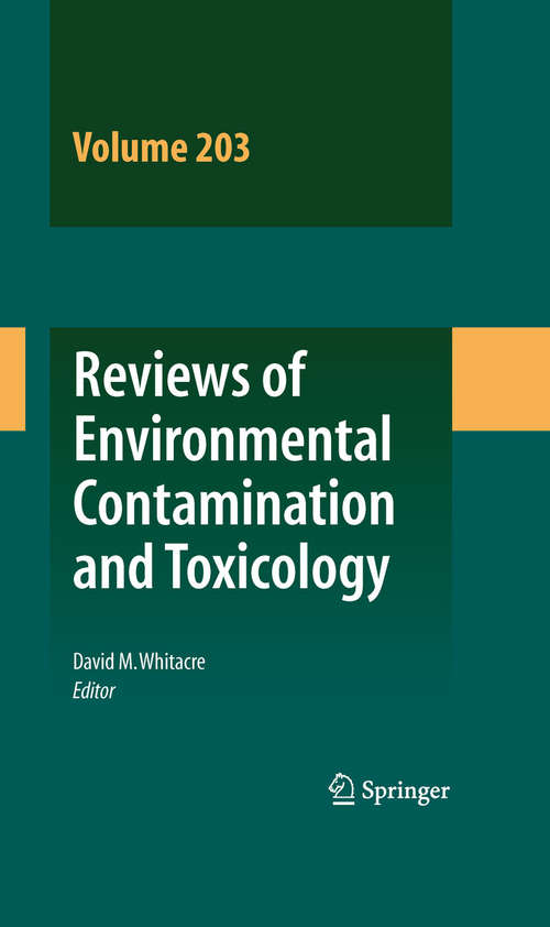 Book cover of Reviews of Environmental Contamination and Toxicology Vol 203