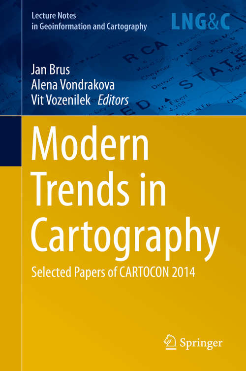 Book cover of Modern Trends in Cartography