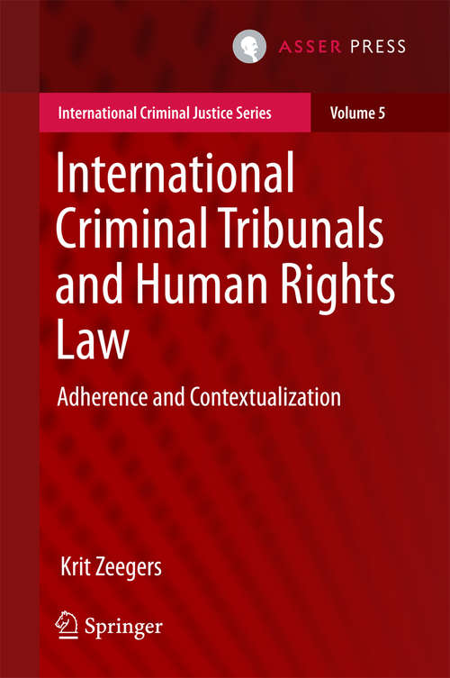 Book cover of International Criminal Tribunals and Human Rights Law