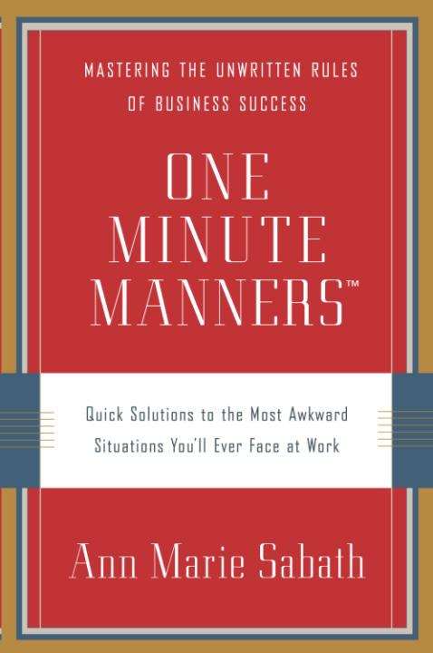 Book cover of One Minute Manners™