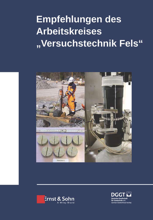 Book cover of Empfehlungen des Arbeitskreises Versuchstechnik Fels