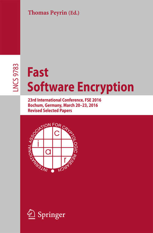 Book cover of Fast Software Encryption