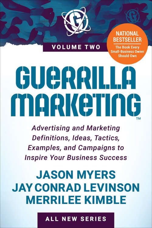 Book cover of Guerrilla Marketing: Advertising and Marketing Definitions, Ideas, Tactics, Examples, and Campaigns to Inspire Your Business Success
