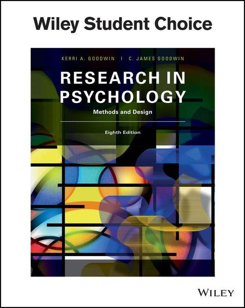 Research In Psychology Methods and Design