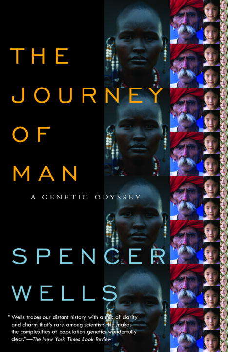 Book cover of The Journey of Man: A Genetic Odyssey