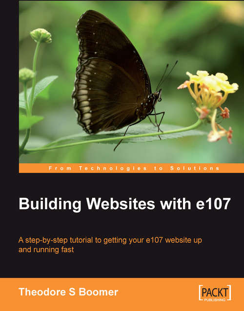 Book cover of Building Websites with e107