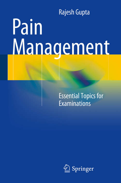 Book cover of Pain Management