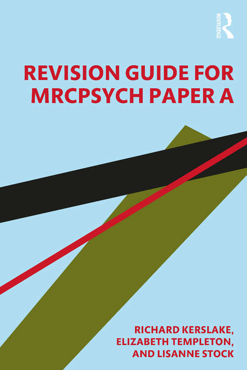 Book cover of Revision Guide for MRCPsych Paper A
