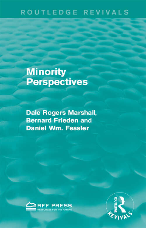 Minority Perspectives (Routledge Revivals)