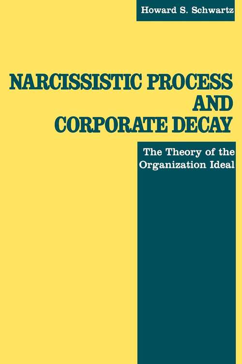 Book cover of Narcissistic Process and Corporate Decay