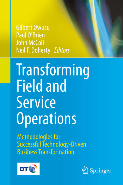 Book cover of Transforming Field and Service Operations