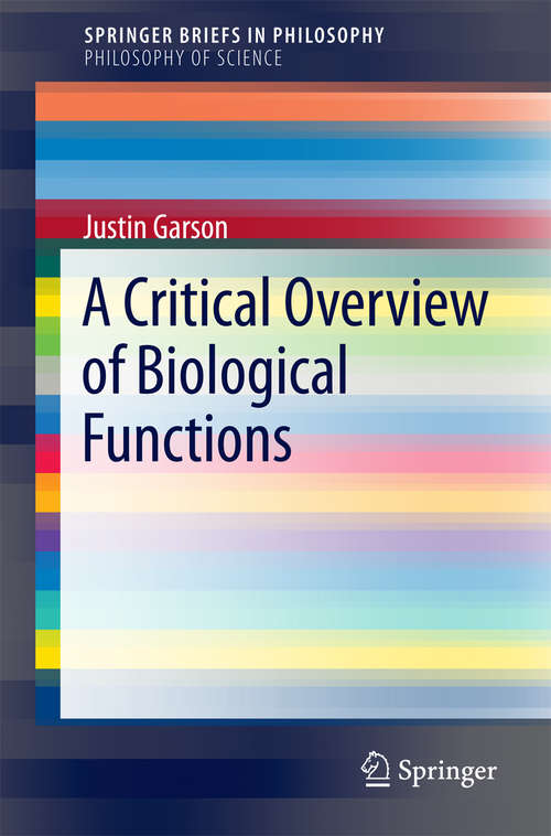 Book cover of A Critical Overview of Biological Functions