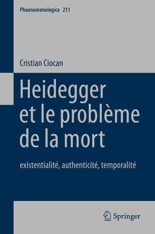 Book cover of Heidegger et le problème de la mort