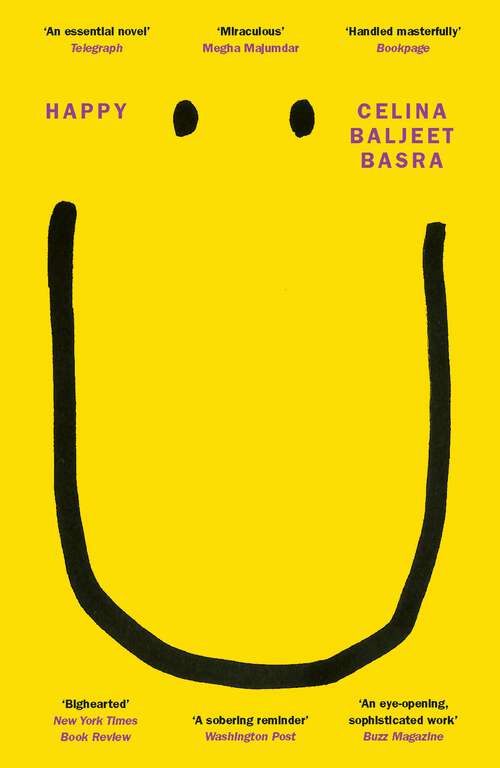 Book cover of Happy: An imaginative and innovative debut novel for fans of Slumdog Millionaire