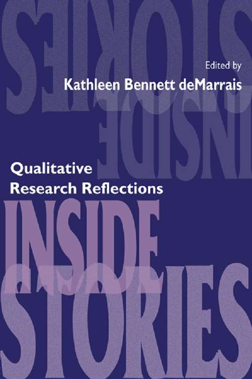 Book cover of Inside Stories: Qualitative Research Reflections