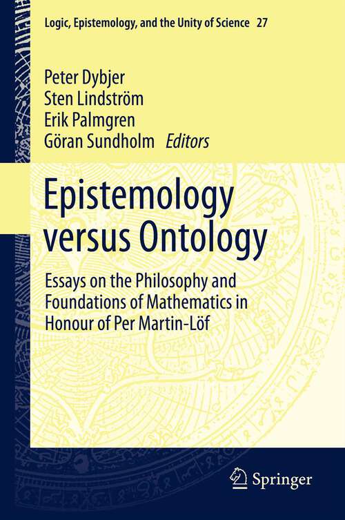 Book cover of Epistemology versus Ontology