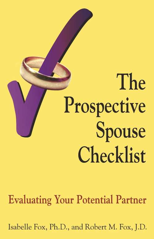 The Prospective Spouse Checklist