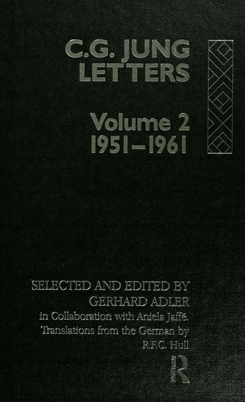 Book cover of Letters of C. G. Jung: Volume 2, 1951-1961