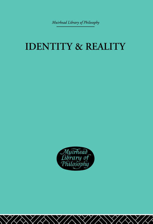 Book cover of Identity & Reality