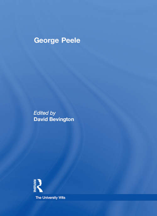 George Peele (The University Wits)