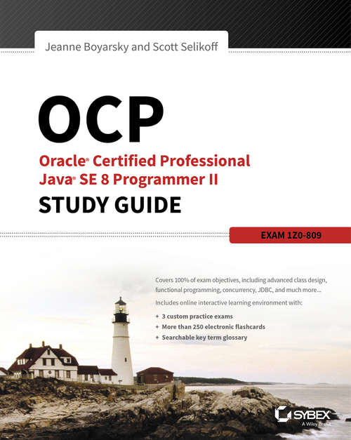 Book cover of OCP: Oracle Certified Professional Java SE 8 Programmer II Study Guide