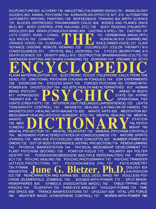 Book cover of Encyclopedic Psychic Dictionary