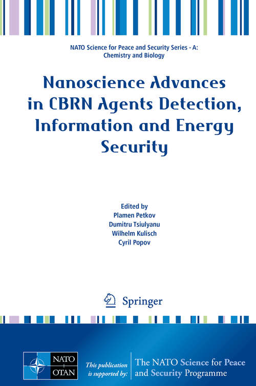 Book cover of Nanoscience Advances in CBRN Agents Detection, Information and Energy Security