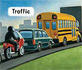 Book cover of Traffic (Fountas & Pinnell LLI Green: Level A, Lesson 30)