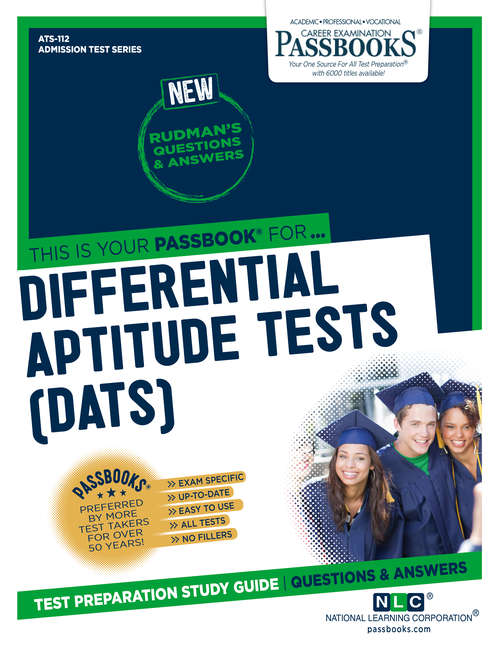 Book cover of DIFFERENTIAL APTITUDE TESTS (DATS): Passbooks Study Guide (Admission Test Series: Ats-112)
