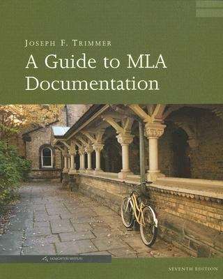 Book cover of A Guide to MLA Documentation with an Appendix on APA Style
