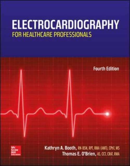 Book cover of Electrocardiography for Healthcare Professionals (4th Edition)
