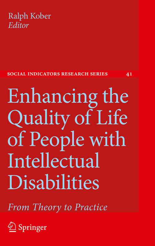 Book cover of Enhancing the Quality of Life of People with Intellectual Disabilities