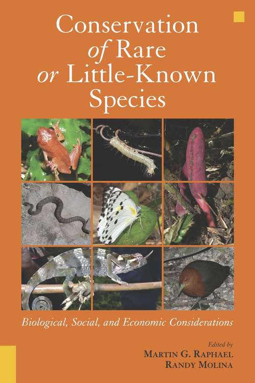 Book cover of Conservation of Rare or Little-Known Species: Biological, Social, and Economic Considerations