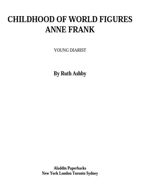Book cover of Childhood Of World Figures Anne Frank Young Diarist