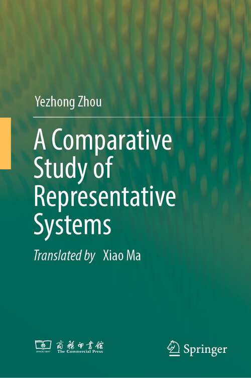 Book cover of A Comparative Study of Representative Systems (2024)